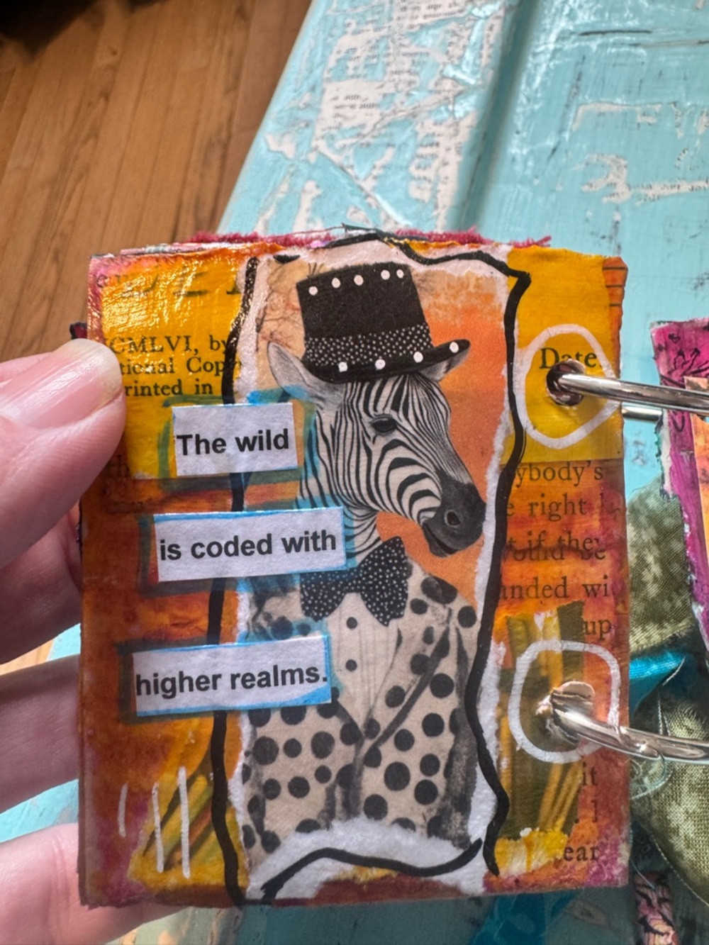 Songs of the Animal Soul Handmade Mixed Media Art Book Northern Michigan Artist - Picture 7 of 12